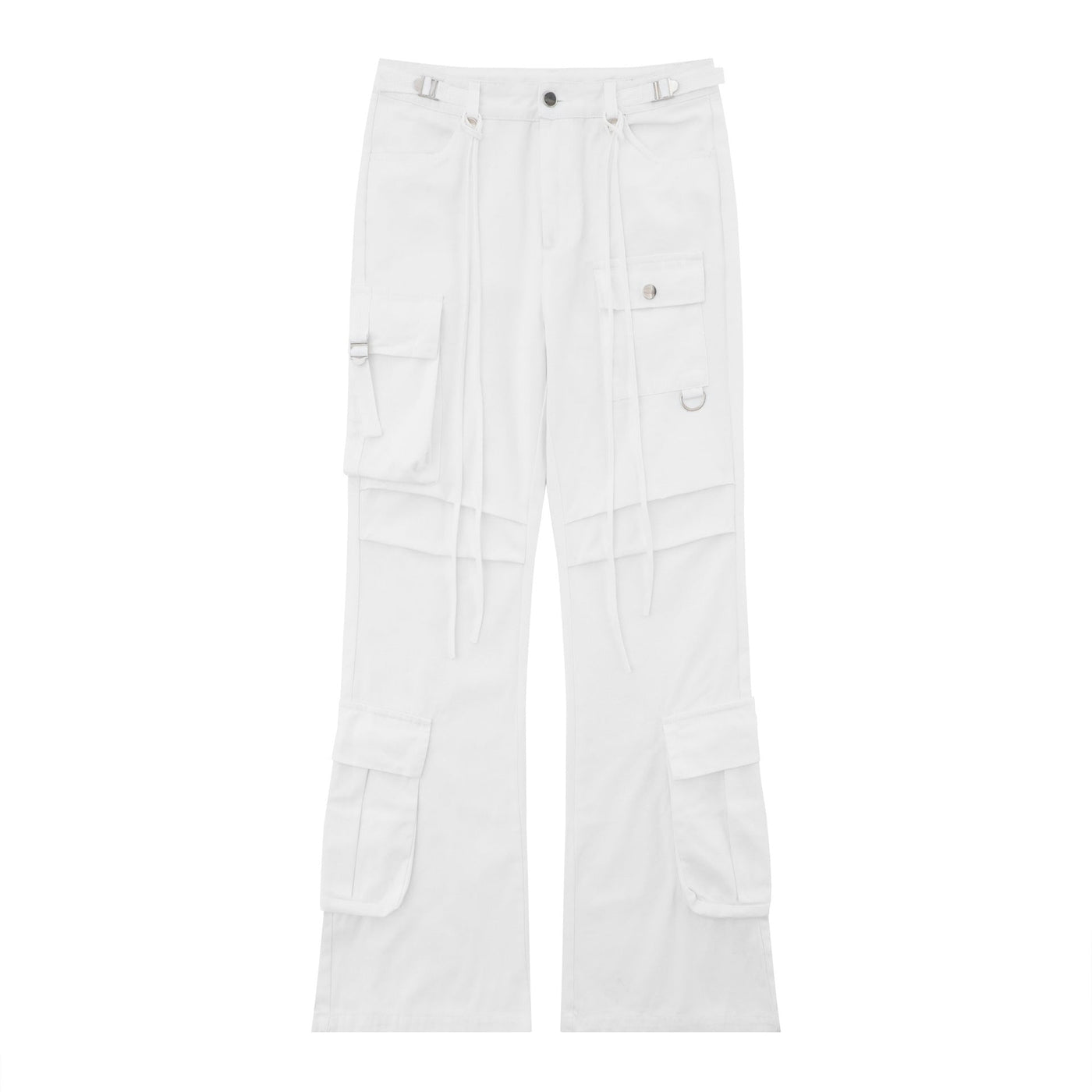 Retro Lace-up Decoration Autumn And Winter Cargo Pants mystore