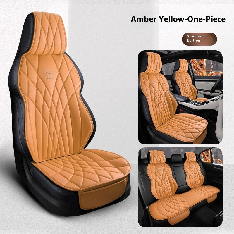 Car Universal Leather Semi-surrounded High-end Five-seat Seat Cover mystore
