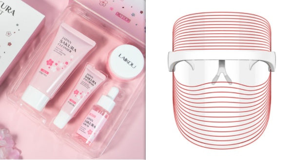 7 Color LED Mask Red Light Therapy Skin Rejuvenation Massager Beauty Home Skin Face Whitening Anti Aging SPA Device mystore