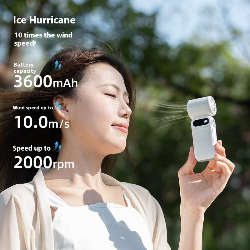 Small Hurricane Turbine Electric Fan Portable Fan High Speed Small Handheld Fan 1ya51n-p4