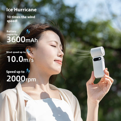 Small Hurricane Turbine Electric Fan Portable Fan High Speed Small Handheld Fan 1ya51n-p4