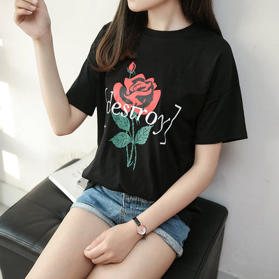 tee shirt la rose X mystore