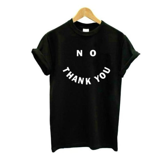 No Thank You Print Tee mystore