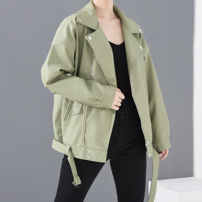 Leather Jacket Student Motorcycle Jacket mystore