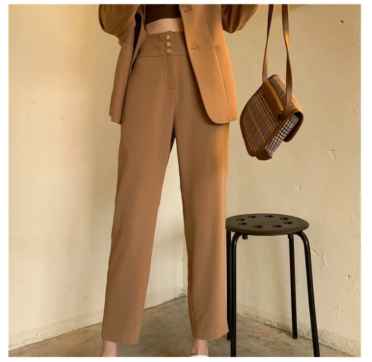 Qiu Winter Temperament Small Person Collocation Shows Tall Two Sets mystore