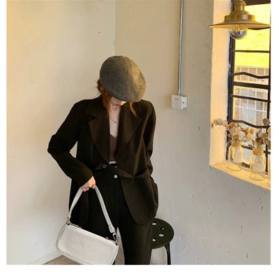 Qiu Winter Temperament Small Person Collocation Shows Tall Two Sets mystore