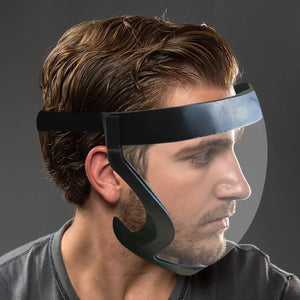 Full face mask transparent sports mask with edging mystore