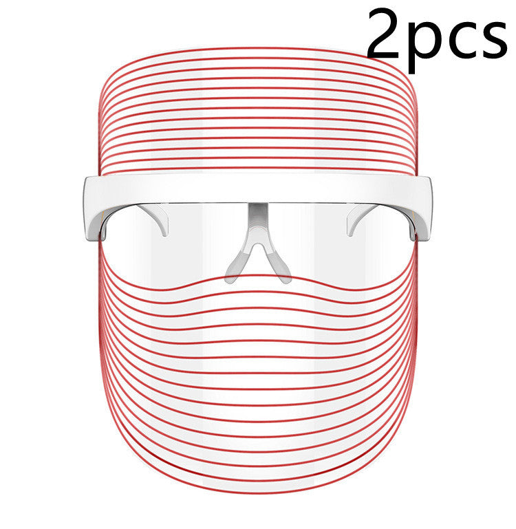 7 Color LED Mask Red Light Therapy Skin Rejuvenation Massager Beauty Home Skin Face Whitening Anti Aging SPA Device mystore