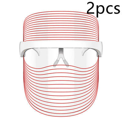 7 Color LED Mask Red Light Therapy Skin Rejuvenation Massager Beauty Home Skin Face Whitening Anti Aging SPA Device mystore
