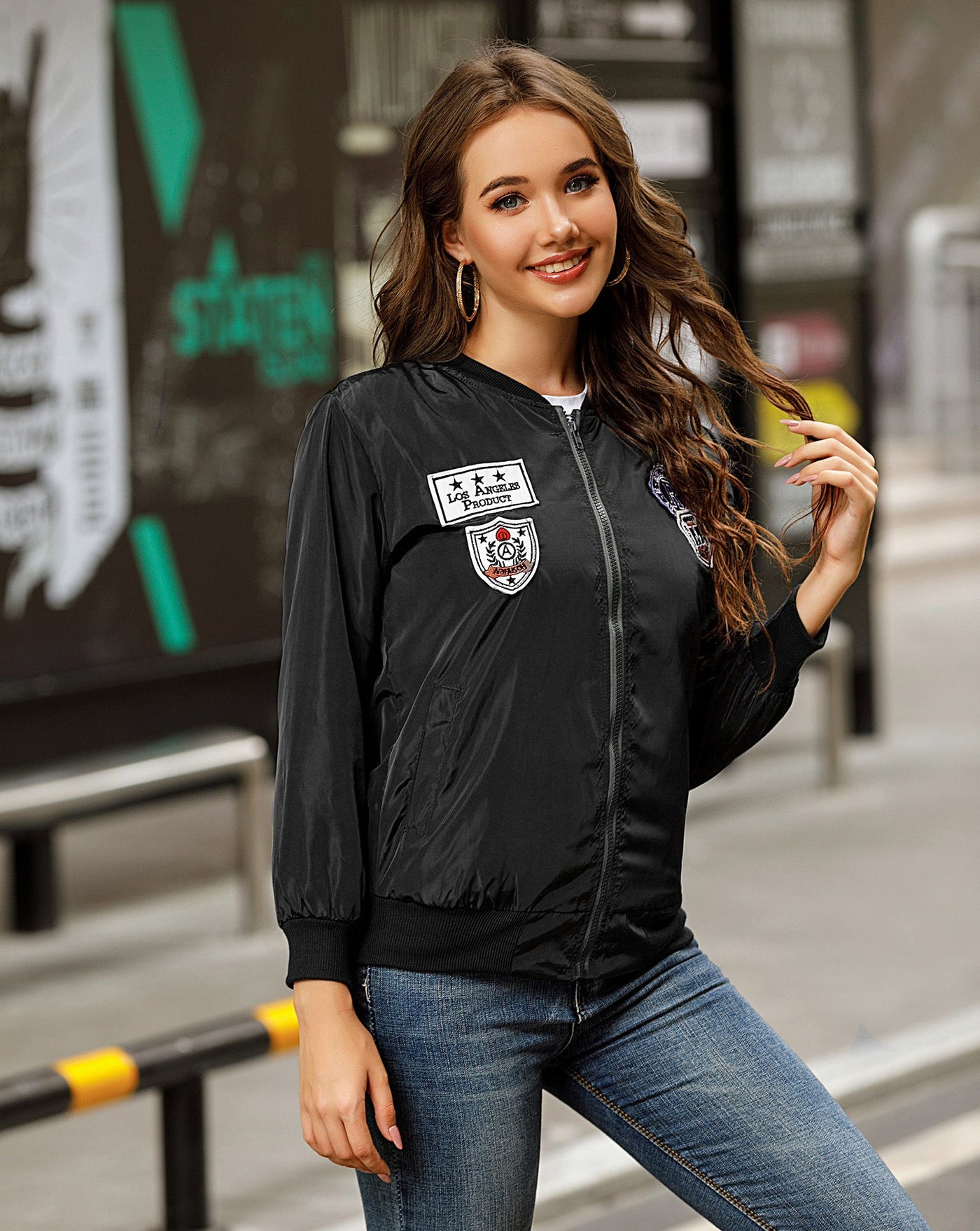 Decal baseball jacket jacket mystore