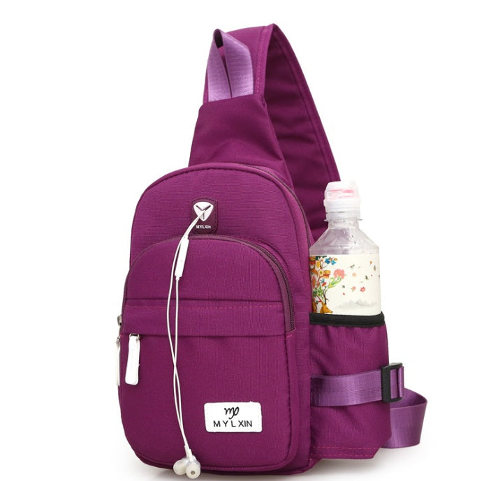 One-shoulder cross-body chest bag mystore