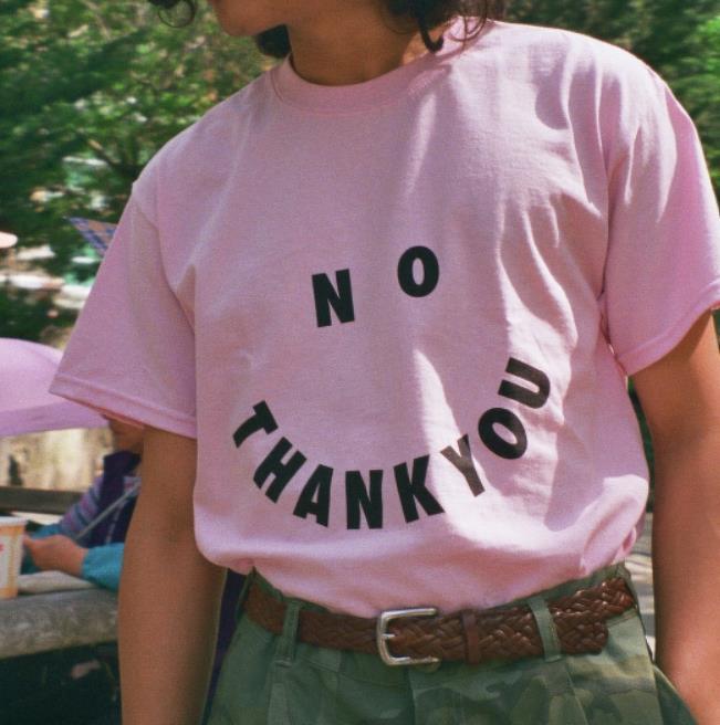 No Thank You Print Tee mystore