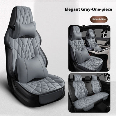 Car Universal Leather Semi-surrounded High-end Five-seat Seat Cover mystore