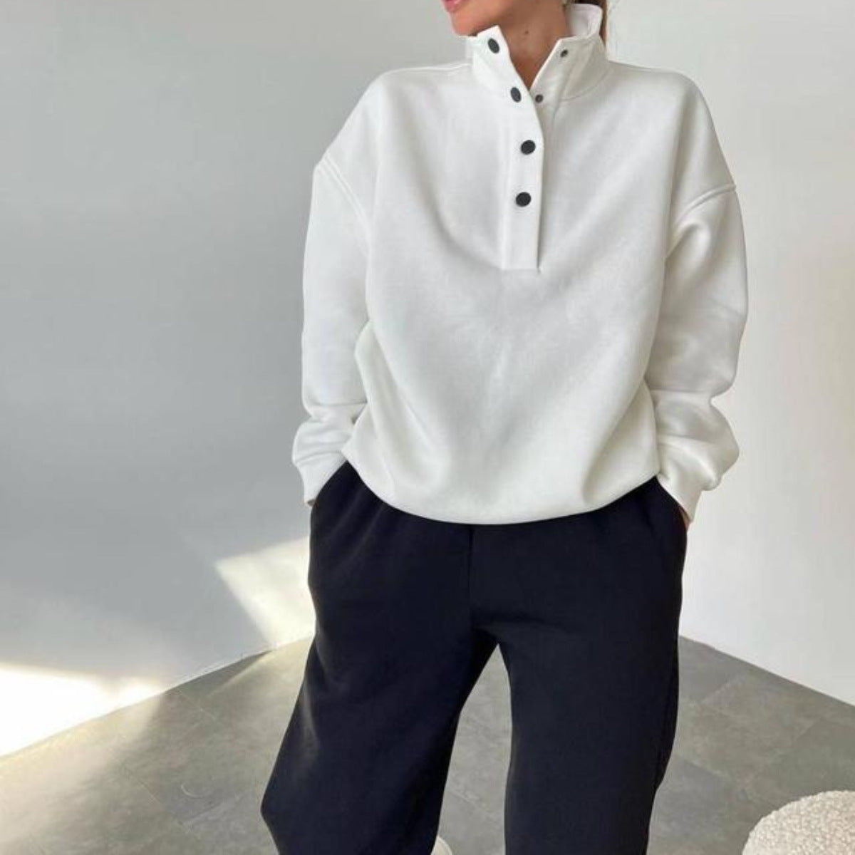 Oversized Solid Casual Pullovers Long Pant Set Warm Hoodie New Tracksuit Suit Fashion Pant Sets Sets For Women 2 Pieces mystore