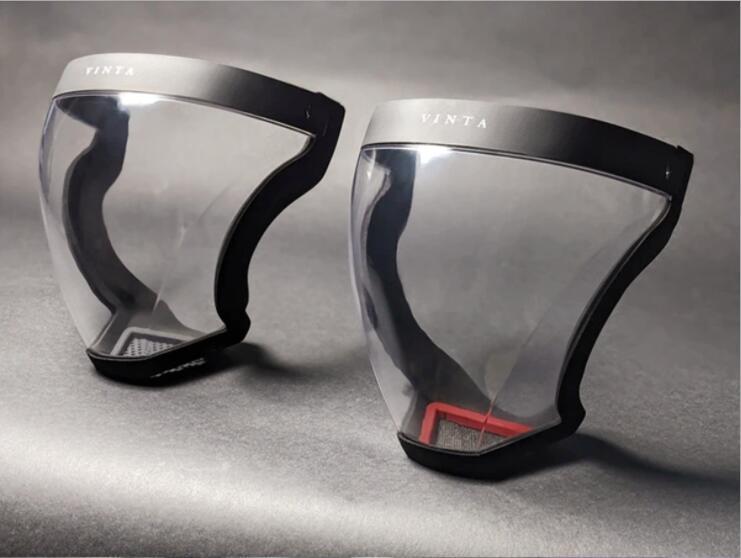 Full face mask transparent sports mask with edging mystore
