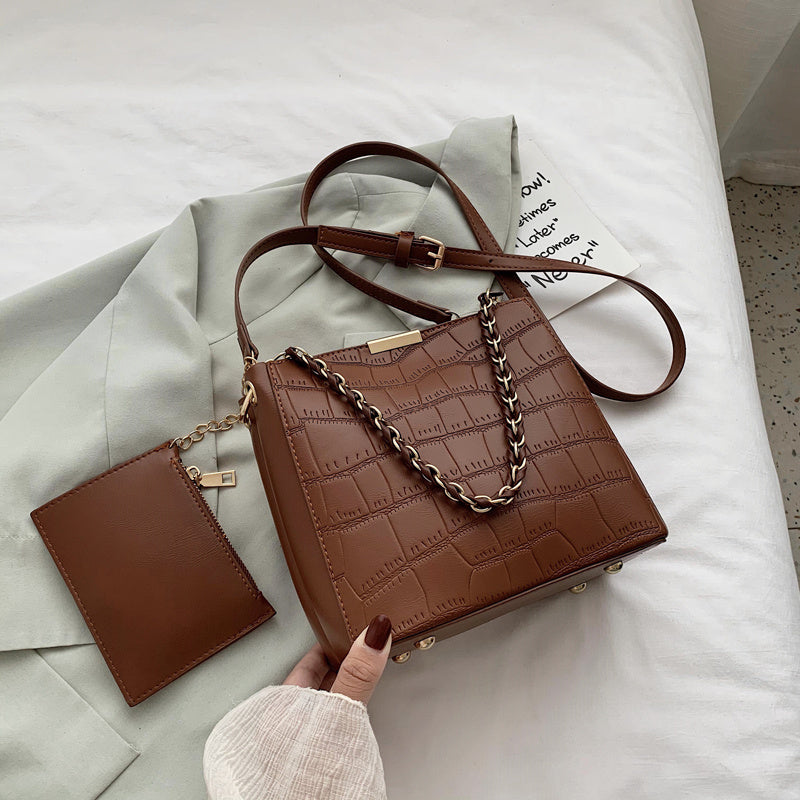 Versatile one-shoulder cross-body bag mystore