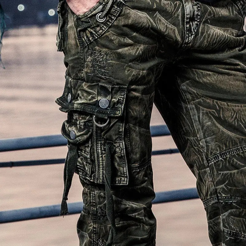 Men's camouflage cargo trousers mystore