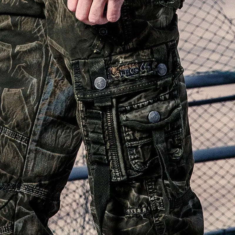 Men's camouflage cargo trousers mystore