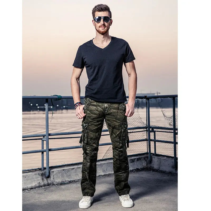 Men's camouflage cargo trousers mystore