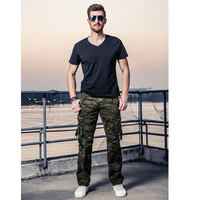 Men's camouflage cargo trousers mystore
