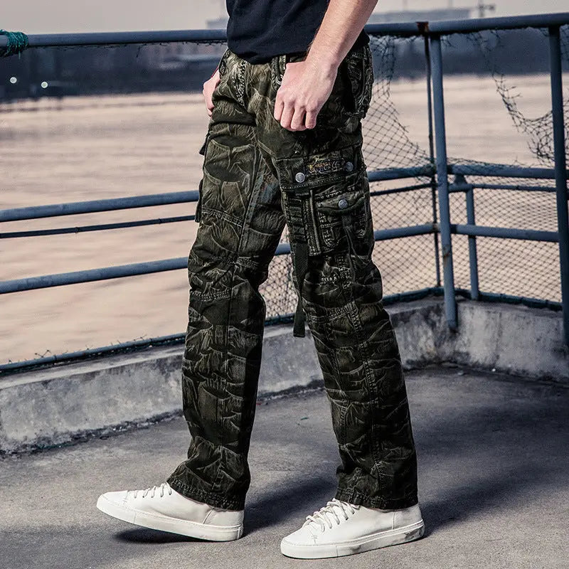 Men's camouflage cargo trousers mystore