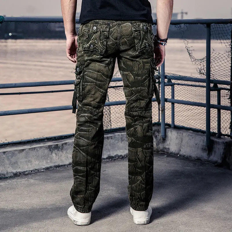 Men's camouflage cargo trousers mystore