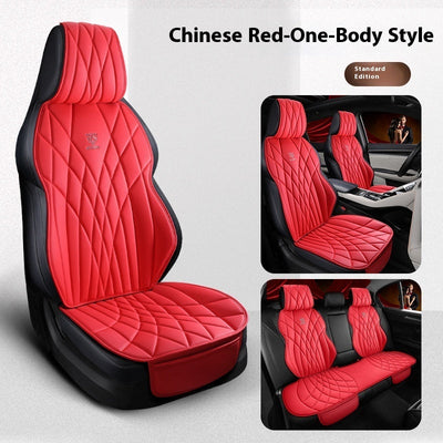 Car Universal Leather Semi-surrounded High-end Five-seat Seat Cover mystore
