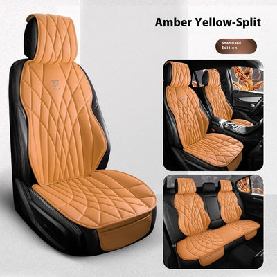 Car Universal Leather Semi-surrounded High-end Five-seat Seat Cover mystore