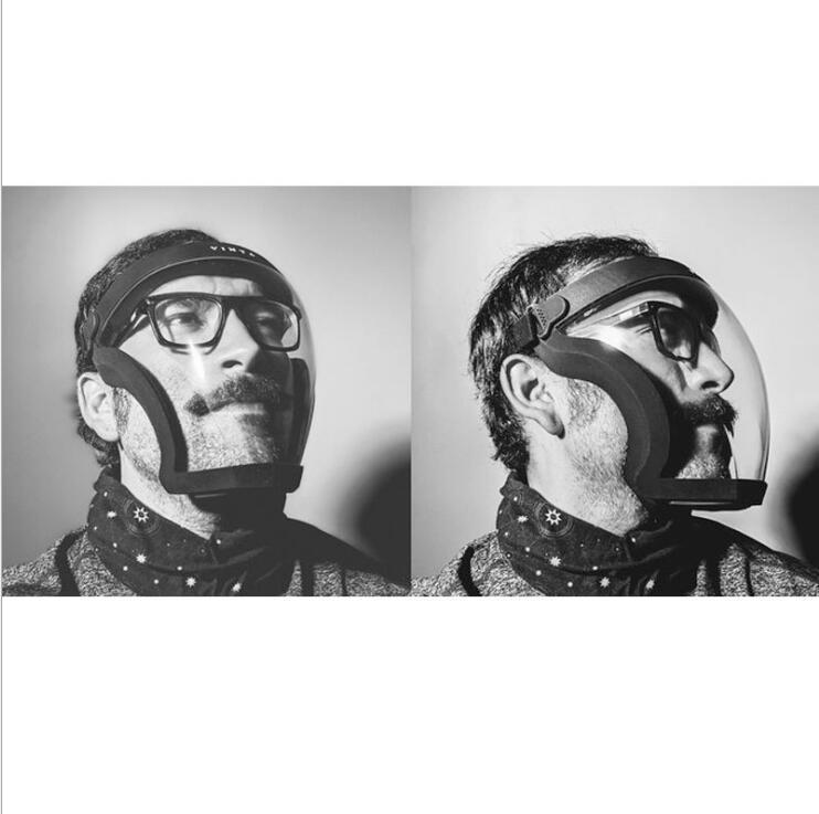 Full face mask transparent sports mask with edging mystore
