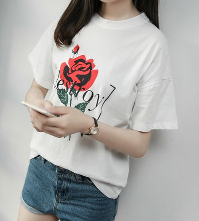 tee shirt la rose X mystore