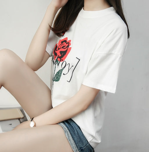 tee shirt la rose X mystore