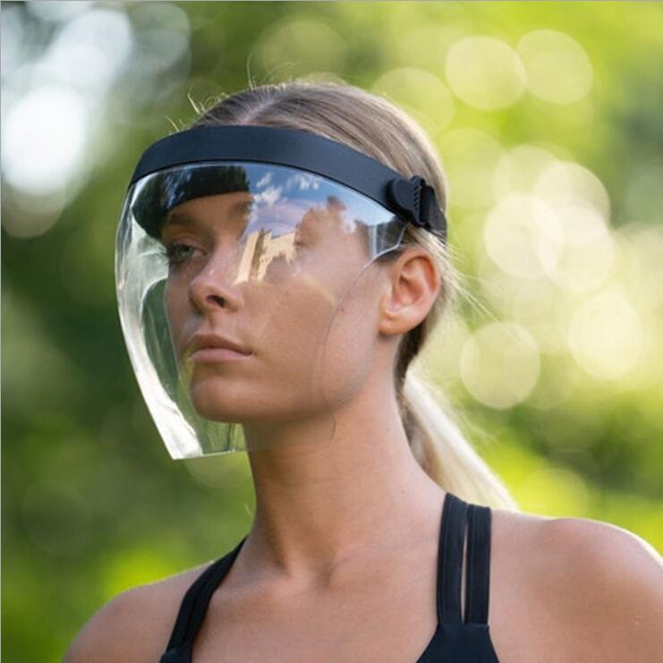 Full face mask transparent sports mask with edging mystore