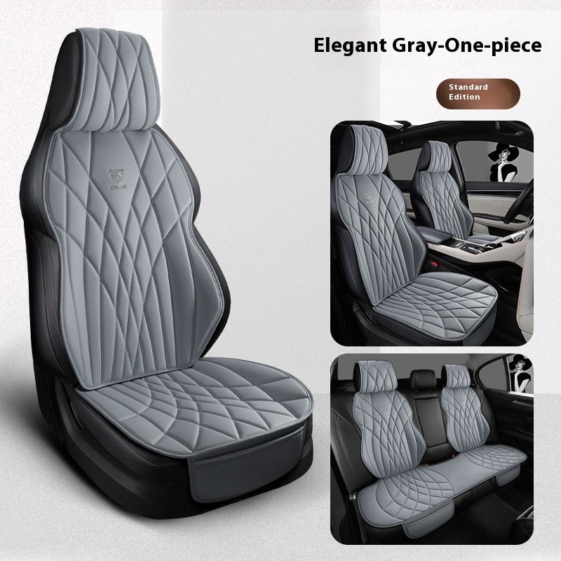 Car Universal Leather Semi-surrounded High-end Five-seat Seat Cover mystore