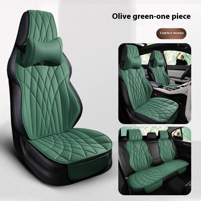 Car Universal Leather Semi-surrounded High-end Five-seat Seat Cover mystore