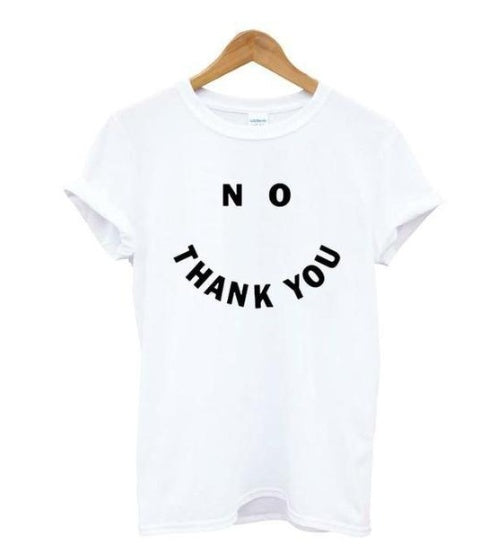 No Thank You Print Tee mystore