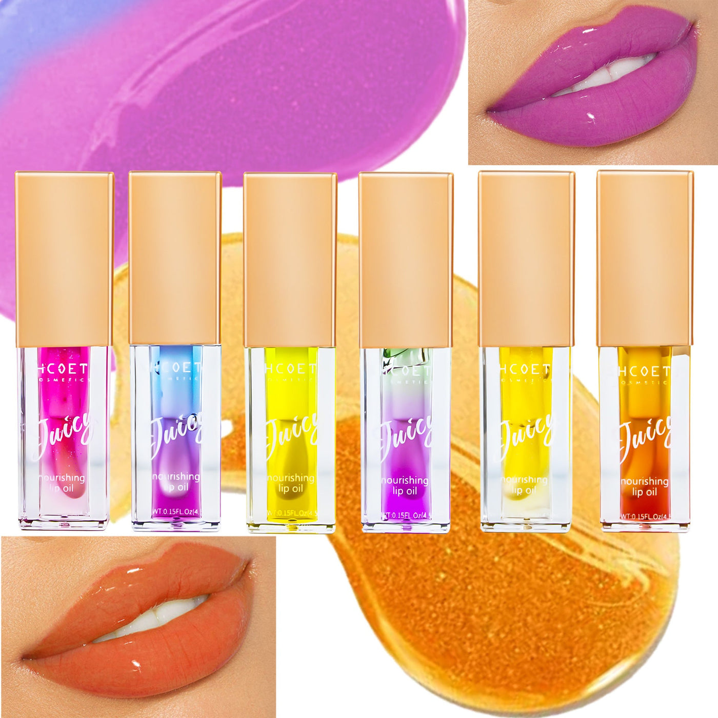 Lip Oil Fruit Flavor Two-Color Moisturizing Lip Lacquer mystore