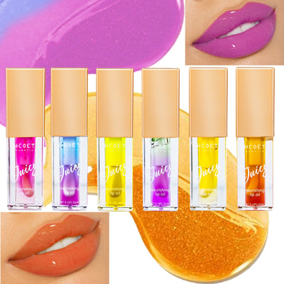 Lip Oil Fruit Flavor Two-Color Moisturizing Lip Lacquer mystore