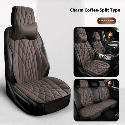 Car Universal Leather Semi-surrounded High-end Five-seat Seat Cover mystore
