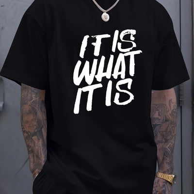 Printed T-shirt, Men's T-shirt, Summer Casual Short Sleeved T-shirt mystore