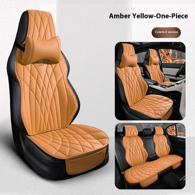 Car Universal Leather Semi-surrounded High-end Five-seat Seat Cover mystore