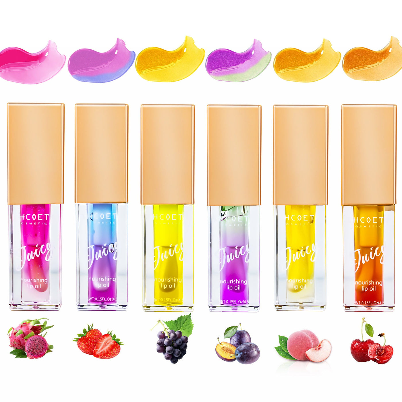 Lip Oil Fruit Flavor Two-Color Moisturizing Lip Lacquer mystore