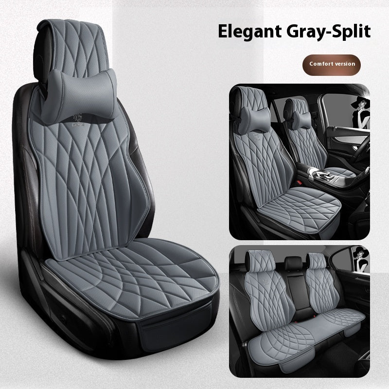 Car Universal Leather Semi-surrounded High-end Five-seat Seat Cover mystore