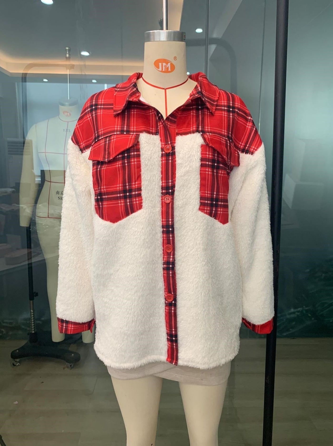 Ladies jacket Christmas mesh cashmere jacket mystore