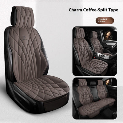 Car Universal Leather Semi-surrounded High-end Five-seat Seat Cover mystore