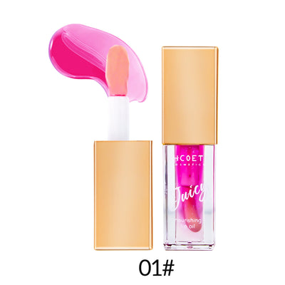 Lip Oil Fruit Flavor Two-Color Moisturizing Lip Lacquer mystore