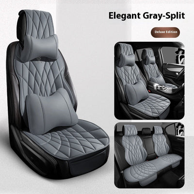Car Universal Leather Semi-surrounded High-end Five-seat Seat Cover mystore