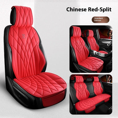 Car Universal Leather Semi-surrounded High-end Five-seat Seat Cover mystore