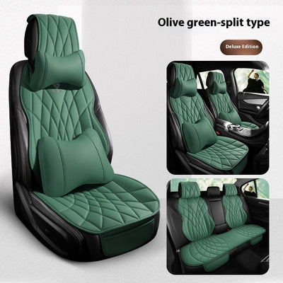 Car Universal Leather Semi-surrounded High-end Five-seat Seat Cover mystore
