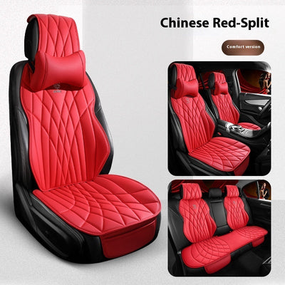 Car Universal Leather Semi-surrounded High-end Five-seat Seat Cover mystore