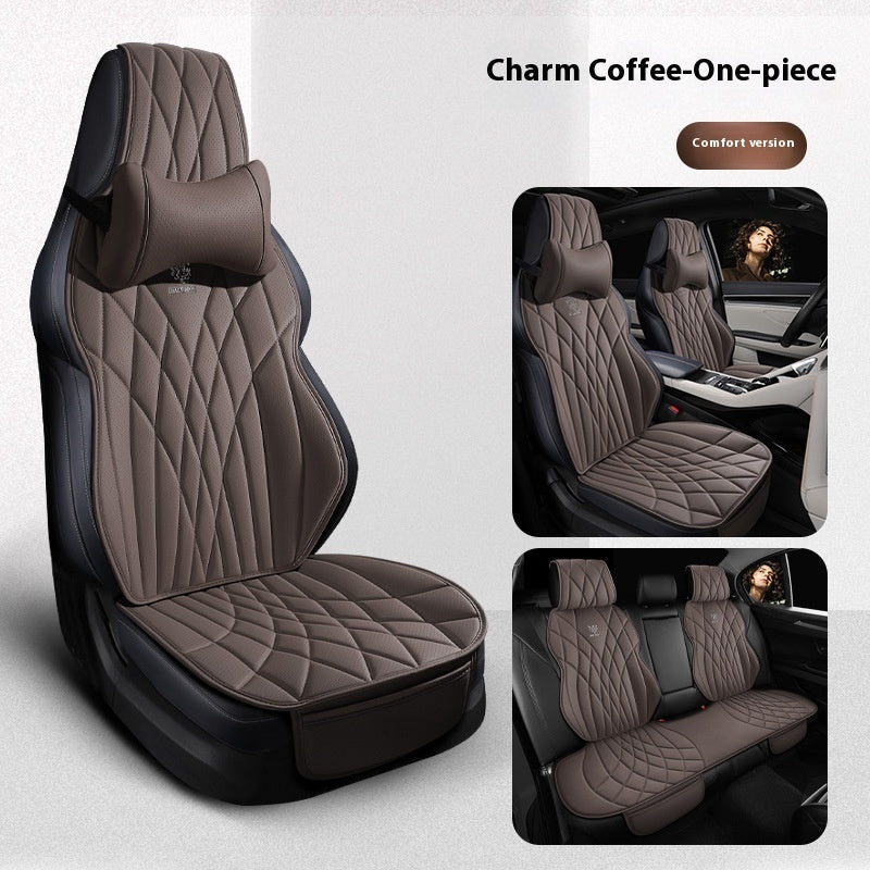 Car Universal Leather Semi-surrounded High-end Five-seat Seat Cover mystore